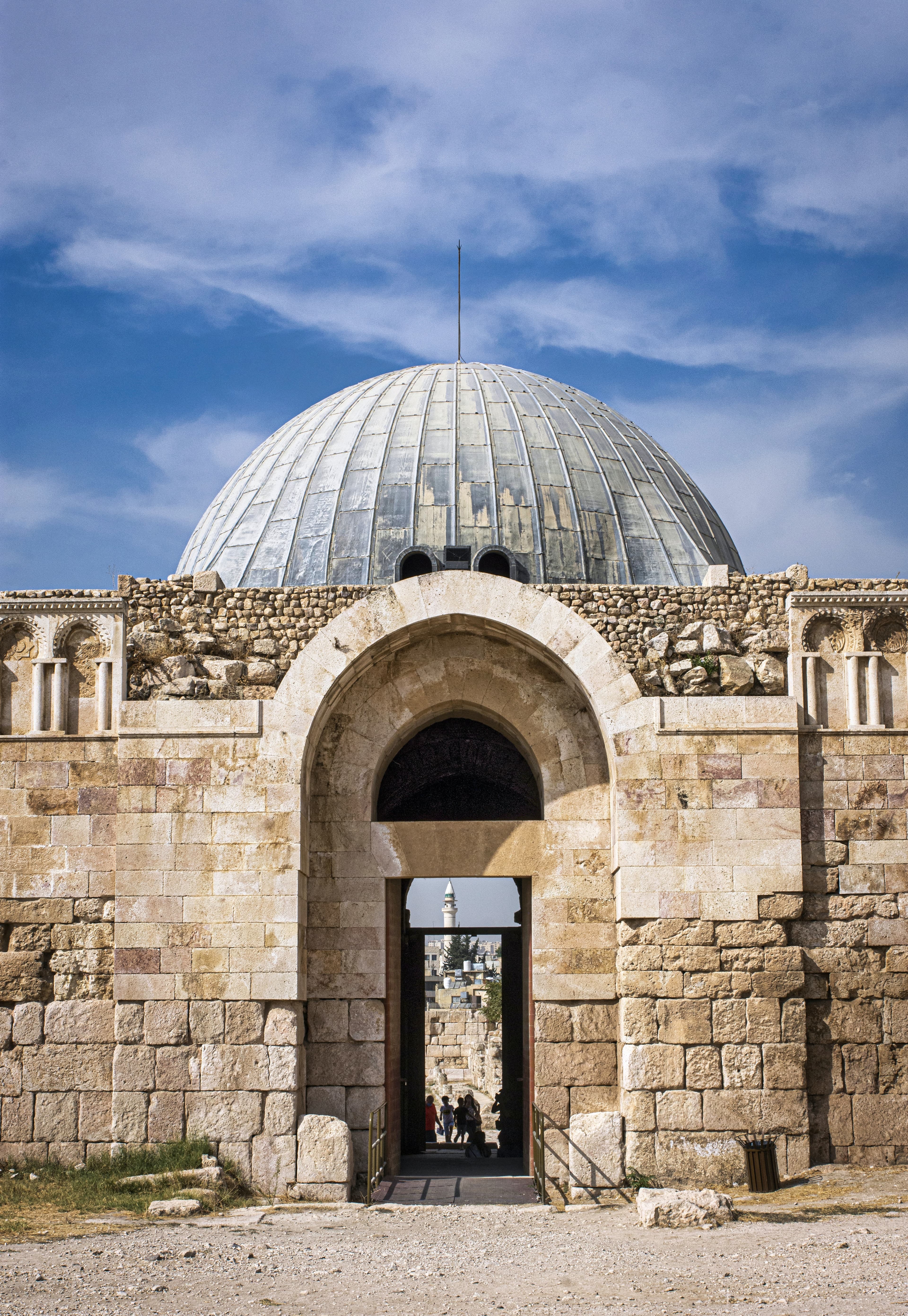 Ancient ruins and citadel on the hills of Amman, Jordan.